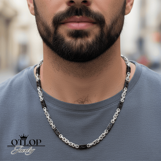 عقد بيزنطي كلاسيكي للجنسين ستانلس - كود 00432