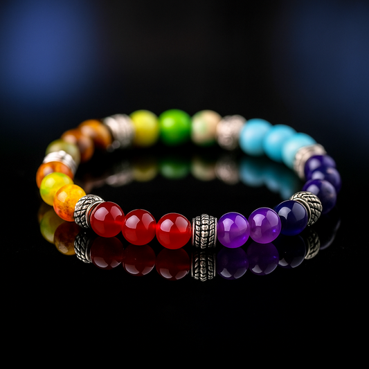 اسورة تضم مجموعه من أجمل الاحجار الكريمه، أسوره للجنسين - كود 434