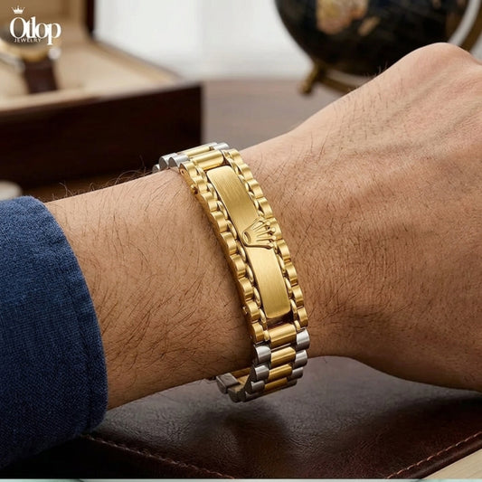 إسورة ستانلس بتصميم رجالي فاخر - كود 9390