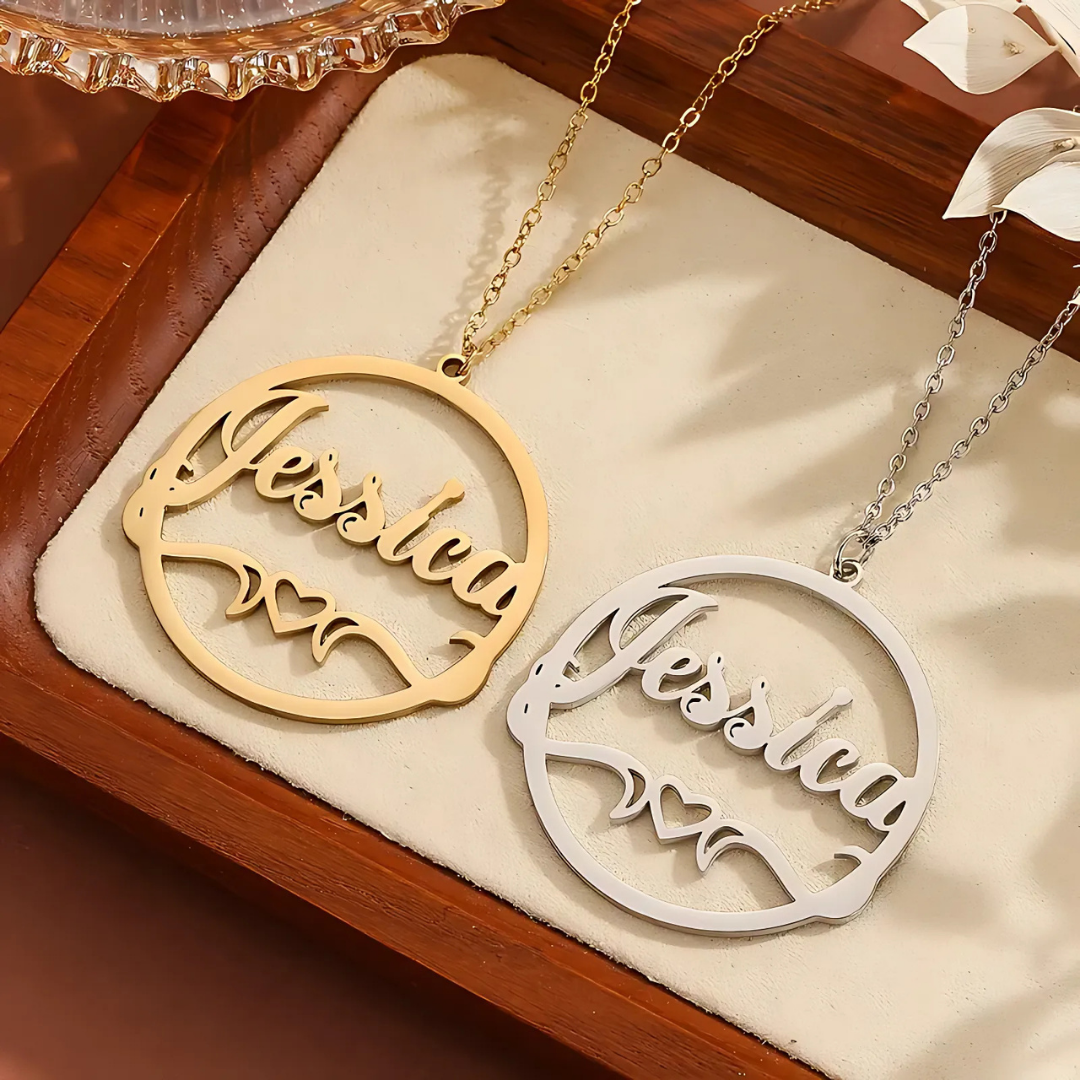سلسلة فضة عيار 925 محفوره باسمك الخاص – كود 765