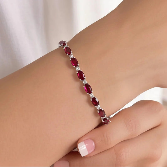 إنسيال من الياقوت الأصلي مع الماس الحر - كود 2339