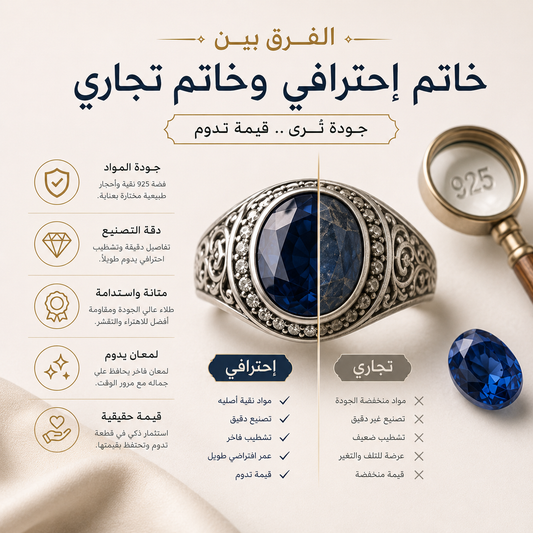 الفرق بين خاتم إحترافي وخاتم تجاري