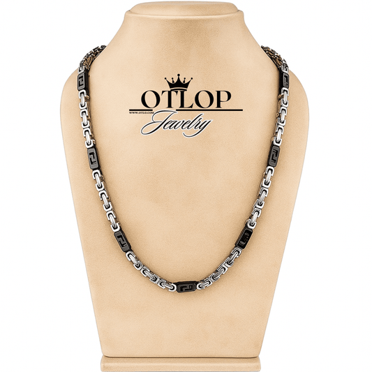 عقد بيزنطي كلاسيكي للجنسين ستانلس - كود 00432