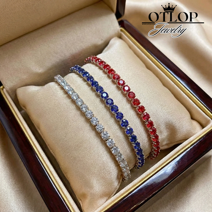 3أساور من الألماس الحر والزفير والياقوت الاصلي - كود 2039