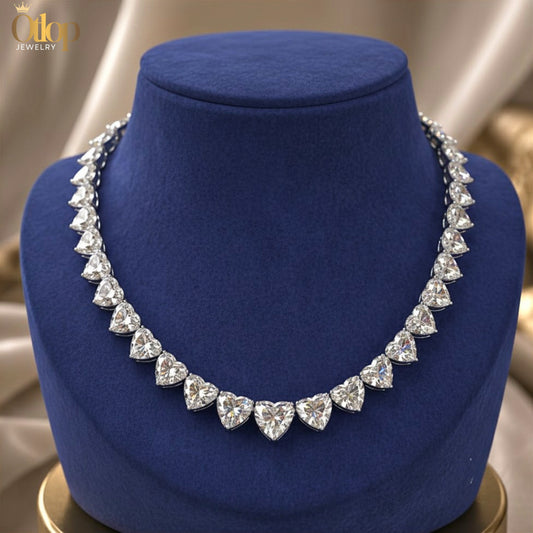 عقد تنس موزانايت قطع القلب - كود 43889