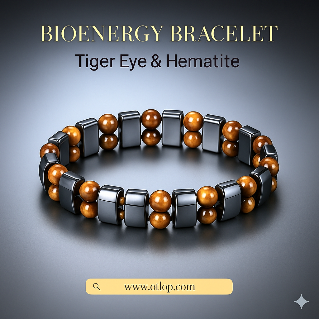 اسورة هيماتيت مع حجر العقيق الطبيعي (صفين) - كود 4800