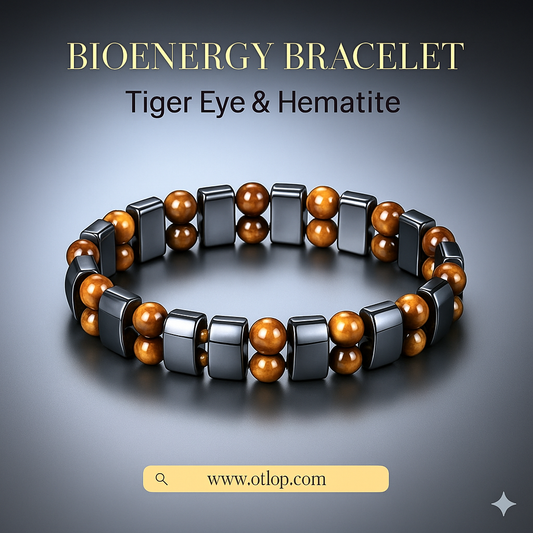 اسورة هيماتيت مع حجر العقيق الطبيعي (صفين) - كود 4800