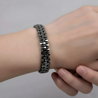 أسورة ثلاث صفوف صناعة يدوية من الهيماتايت الطبيعي -كود 8639 (Copy)