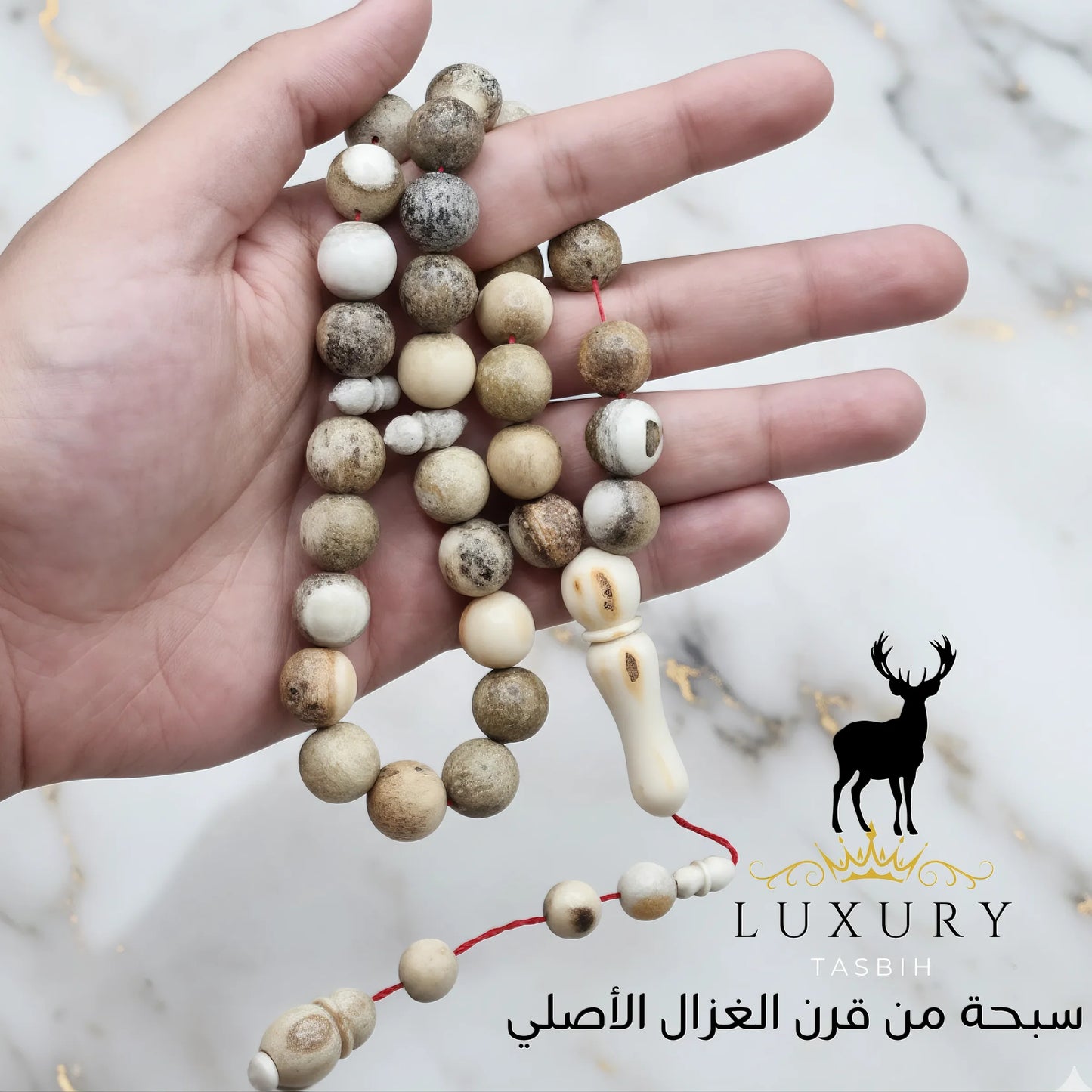 سبحة قرن غزال الأيل الأوروبي - كود 5893