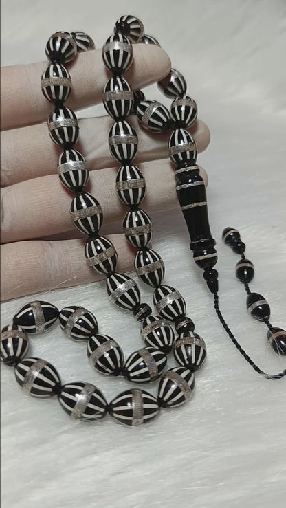 سبحة كوك مطعمة بأطواق من الفضة 925 – كود 1898